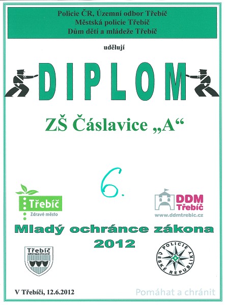 Branný závod - Mladý ochránce zákona 2012